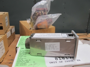 LOT TO INCLUDE ROSEMOUNT ANALYTICAL, NAMCO, NUTHERM: (2) THERMOCOUPLES, 18-1/2" DESIGN LENGTH, 3/16 SHEATH OD, UPPER INSUL BRG KIND, (1) SWITCH, LIMIT TYPE, 2N.O. 2N.C. CONTACT, 125VAC-20AMPS/600VAC-5AMPS ELEC RATING, NEMA 1,4 13 DUST, WATER, OIL-TIGHT ENCLOSURE, (3) SENSORS, 912-1557 OHM AT 40-240 DEGREE F RATING, THERMAL KIND. NICKEL WIRE WINDING, (5) SWITCHES, PUSHBUTTON, MODULE, PANEL MOUNT FOR EMERGENCY DIESEL TRIP BYPASS, (1) SWITCH, LIMIT TYPE, GEAR ACTUATOR, NEMA 1 ENCLOSURE.. LOADING & HANDLING FEE $15-4130